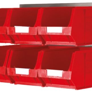 Contenitore RS PRO Colore rosso PP, 132mm x 150mm x 240mm