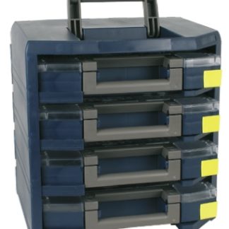 Contenitore modulare Raaco, 4 scomparti, 342mm x 347mm x 305mm