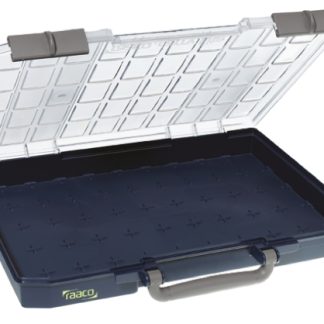 Contenitore modulare Raaco in PC, PP regolabili, 57mm x 413mm x 330mm, Coperchio trasparente