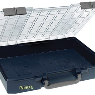 Contenitore modulare Raaco in PC, PP regolabili, 79mm x 413mm x 330mm, Coperchio trasparente