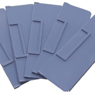 Divisore contenitore RS PRO Frontale - Posteriore Colore blu per uso con Contenitore per scaffale 234 x 90 mm