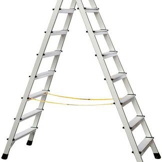 Scala Zarges a 2 x 8 gradini, apertura 1.8m, montanti in Alluminio