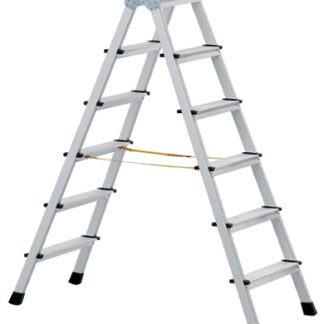 Scala Zarges a 2 x 6 gradini, apertura 1.3m, montanti in Alluminio