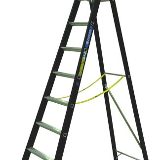 Scala Zarges a 8 gradini, alt. piattaforma 2.12m, montanti in Alluminio