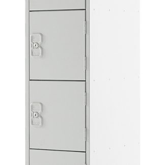 Armadietto di stoccaggio Acciaio Grigio chiaro RS PRO 6 porta, 1800 mm x 300 mm x 300mm