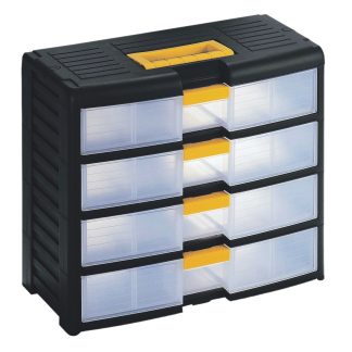 Cassettiera portaminuterie RS PRO, 4 cassetti , 334mm x 391mm x 197mm