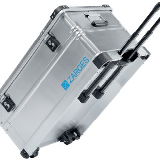 Valigetta Zarges K 424 XC in Alluminio, 800 x 500 x 385mm, a tenuta stagna, con ruote