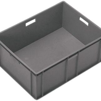 Contenitore impilabile Schoeller Allibert in PE7, 60L, col. Grigio, 319mm x 600mm x 400mm