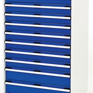 Cassettiera portaminuterie Bott, 10 cassetti , 1200mm x 800mm x 650mm