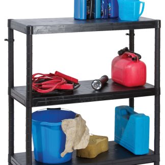 Scaffalatura Nero RS PRO 3 ripiani, 970mm x 900mm, 400mm, capacità di carico 50kg