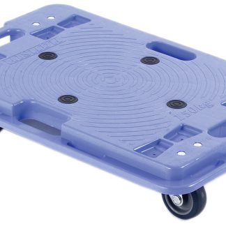 Carrello con ruote Plastica RS PRO No, carico 150kg, 400mm x 600mm x 120mm