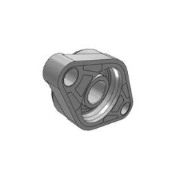 Cuscinetto flangiato SKF, 2 fori di montaggio da 12,3mm, Ø int 20mm, dimensioni 60.5mm x 37.3mm x 112mm