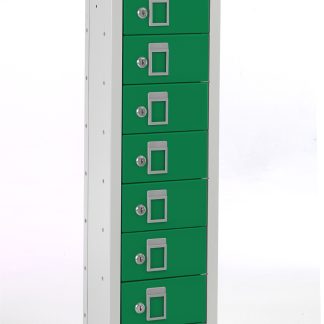 Armadietto Colore verde RS PRO 8 porta, 915 mm x 250mm x 180mm