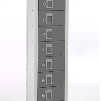 Armadietto Grigio scuro RS PRO 8 porta, 915 mm x 250mm x 180mm