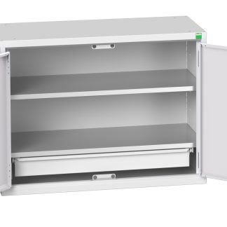 Armadietto a 2 ante Bott in Lamiera di acciaio, 800 x 350 x 600mm, 2 ripiani, 1 cassetto