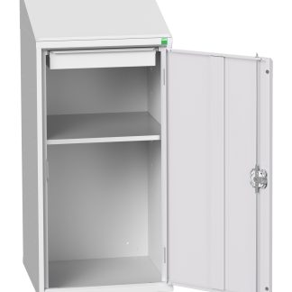 Armadietto da pavimento a 1 anta Bott in Lamiera di acciaio, 525 x 550 x 1130mm, 1 ripiano, 1 cassetto