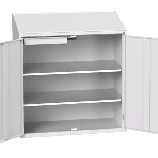 Armadietto da pavimento a 2 ante Bott in Lamiera di acciaio, 1050 x 550 x 1130mm, 2 ripiani, 1 cassetto