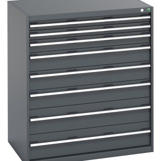 Armadietto da pavimento Bott in Lamiera di acciaio, 1050 x 750 x 1200mm, 8 cassetti