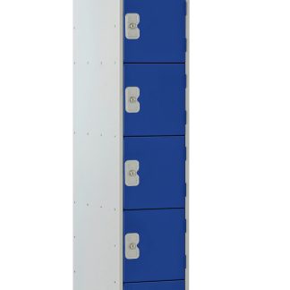 Armadietto Acciaio Grigio chiaro RS PRO 6 porta No, 1800 mm x 380 mm x 450mm