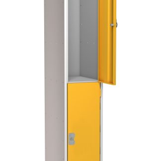 Armadietto Acciaio Colore giallo RS PRO 2 porta No, 1800 mm x 380 mm x 450mm