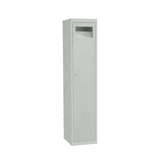 Armadietto di stoccaggio Acciaio Grigio chiaro RS PRO 1 porta No, 1778 mm x 381 mm x 457mm