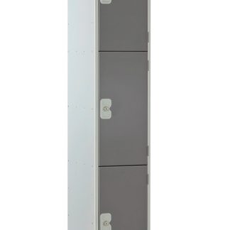 Armadietto di stoccaggio Acciaio Grigio scuro, grigio chiaro RS PRO 3 porta No, 1800 mm x 450 mm x 450mm