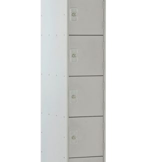 Armadietto Grigio chiaro RS PRO 6 porta Vented, 1800 mm x 300 mm x 450mm