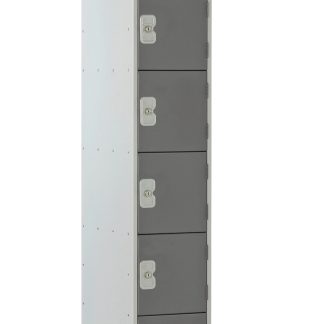 Armadietto Acciaio Grigio scuro, grigio chiaro RS PRO 6 porta No, 1800 mm x 300 mm x 300mm