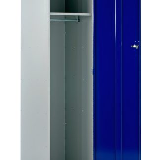 Armadietto di stoccaggio Acciaio Blu, Grigio chiaro RS PRO 1 porta No, 1800 mm x 600 mm x 600mm
