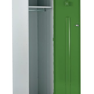 Armadietto di stoccaggio Acciaio Verde, Grigio chiaro RS PRO 1 porta, 1800 mm x 600 mm x 600mm