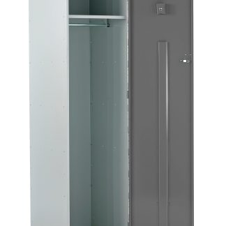 Armadietto di stoccaggio Acciaio Grigio scuro, grigio chiaro RS PRO 1 porta No, 1800 mm x 600 mm x 600mm