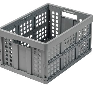 Cassa pieghevole FIMM, 45L, col. Grigio, 380mm x 540mm x 270mm
