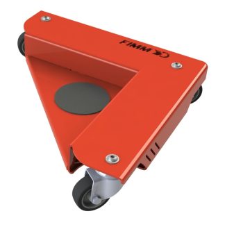 Carrello con ruote Acciaio FIMM No, carico 800kg, 320mm x 455mm x 50mm