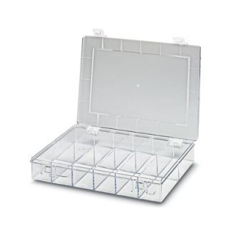Contenitore modulare Phoenix Contact in Polistirene, 12 scomparti, 55mm x 335mm