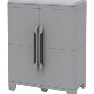 Armadietto di stoccaggio da pavimento a 2 ante RS PRO in Plastica, 780 x 430 x 1010mm, 1 ripiano, Bloccabile