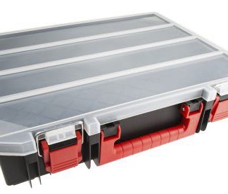 Contenitore modulare RS PRO in Polipropilene, 1 scomparti, 91mm x 416mm x 336mm, Coperchio trasparente