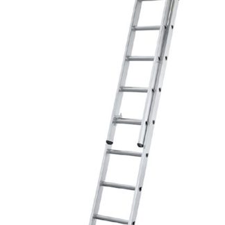 Scala allungabile Zarges a 2 x 8 gradini, lungh. aperta 3.8m, montanti in alluminio