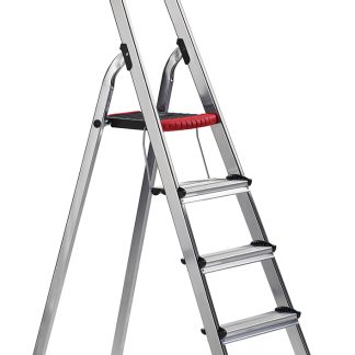 Scala RS PRO a 5 gradini, apertura 1.677m, alt. piattaforma 1.041m, montanti in Alluminio