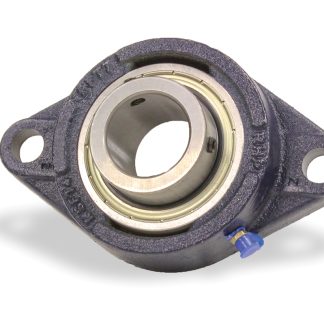 Cuscinetto flangiato NSK, 2 fori di montaggio da 10 mm, Ø int 25mm, dimensioni 82.6mm x 42.21mm x 141.3mm, in Ghisa