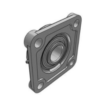 Cuscinetto flangiato SKF, 4 fori di montaggio, Ø int 40mm, dimensioni 149mm x 56mm x 112mm, in Ghisa