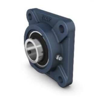 Cuscinetto flangiato SKF, 4 fori di montaggio, Ø int 45mm, dimensioni 162mm x 60mm x 125mm, in Ghisa