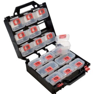 Scatola di stoccaggio SAM in Plastica, 14 scomparti, 350mm x 300mm x 145mm