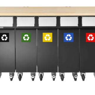 Cassettiera portaminuterie, 5 cassetti , 770mm x 305mm x 460mm