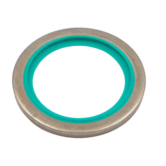 Guarnizioni di tenuta Hutchinson Le Joint Français in Gomma: 7DF2075 e rondella: acciaio inox, Ø int. 24.26mm, Ø est.