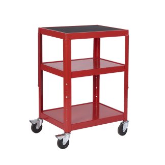 Carrello RS PRO in Acciaio, 3 ripiani 610 x 460mm, portata max 150kg (Carichi pesanti, Carichi leggeri, Carichi medi)