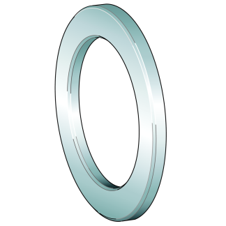 Cuscinetto a rullo INA, Ø int. 52mm, Ø est. 70mm, guida larga 4mm