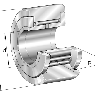Cuscinetto a rullo INA, Ø 24mm, foro int. 8mm