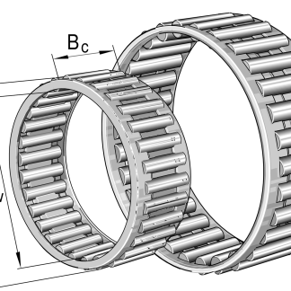 Cuscinetto a rullo INA, Ø int. 3mm, Ø est. 5mm, guida larga 7mm