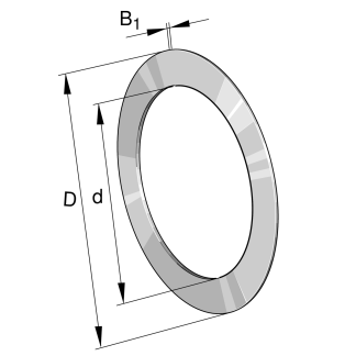 Rondelle per cuscinetti assiali, INA AS0821