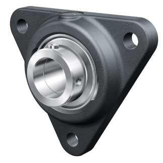 Cuscinetto flangiato INA, 3 fori di montaggio, Ø int 40mm, dimensioni 137mm x 51mm, in Ghisa